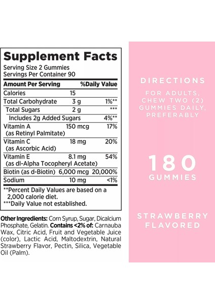 Nature’s Bounty Advanced Hair Skin & Nails 180 Gummies fiyatları