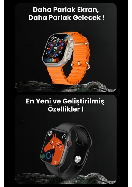 Hx Duo Suit Max 2'li Akıllı Saat Watch Ultra 2 | Watch 9 Akıllı Saat & 7 Kordon ve Koruyucu Hediye indirimleri