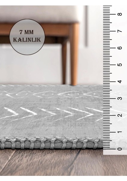 Vintage Desenli Halı, Pamuk Dokuma Pamuklu Taban Dekoratif Halı Kilim 1