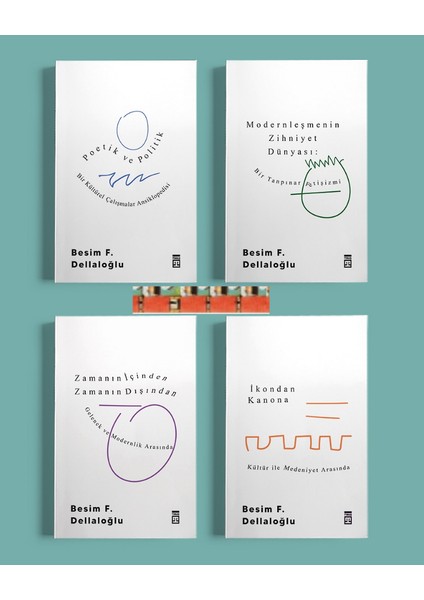 İkondan Kanona / Zamanın İçinden Zamanın Dışından / Poetik Ve Politik / Modernleş (4 Kitap) - Besim F. Dellaloğlu