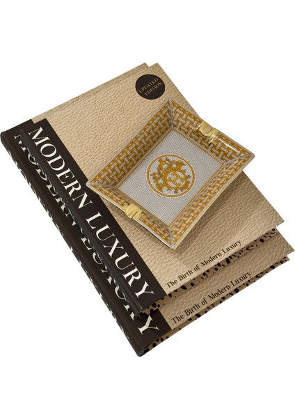 Cream Kitap Kutu (B)