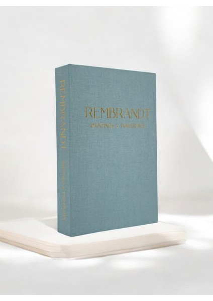 Kumaş Kitap Kutu Mavi Rembrant