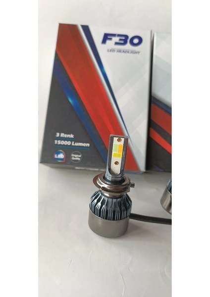 F30 Marka H11 Xenon3 Renk Buz Mavi,pembe,beyaz Modlu Aç Kapa Renk Değişimi Xenon