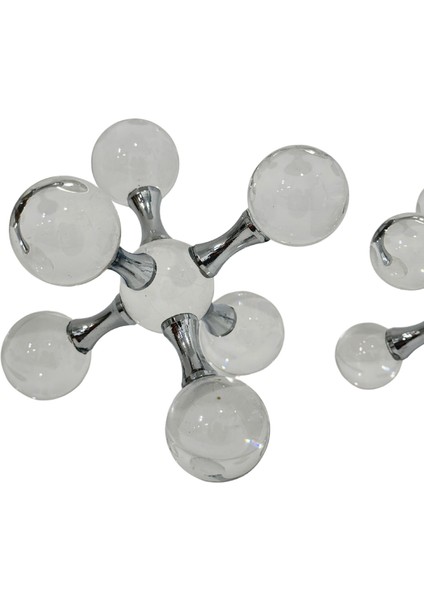 Molekül Obje Set Gümüş