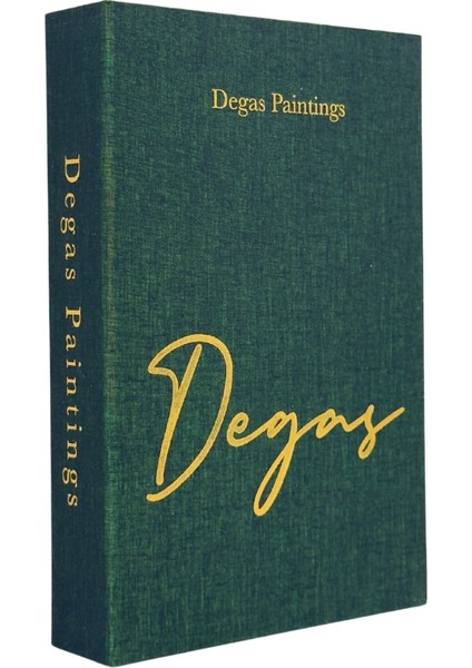 Kumaş Kitap Kutu Yeşil Degas