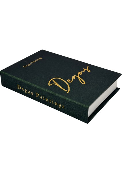 Kumaş Kitap Kutu Yeşil Degas