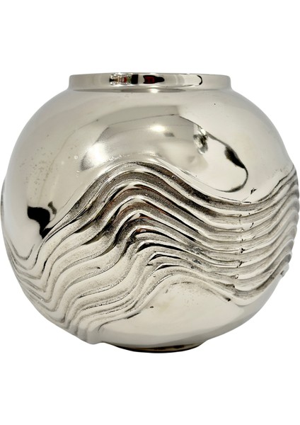 Gümüş Dalgalı Vazo modelleri
