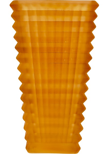 Turuncu Buzlu Cam Vazo (B)