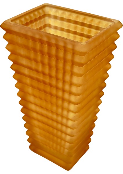 Turuncu Buzlu Cam Vazo (B) modelleri