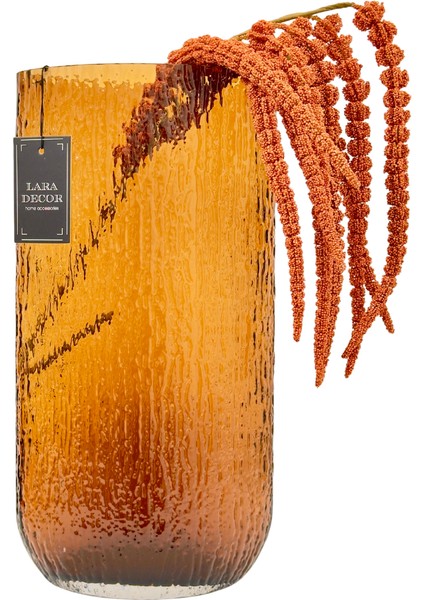 Kahve Buzlu Cam Vazo