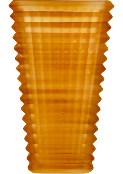 Turuncu Buzlu Cam Vazo (K)