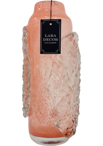 Kabartmalı Mercan Cam Vazo modelleri