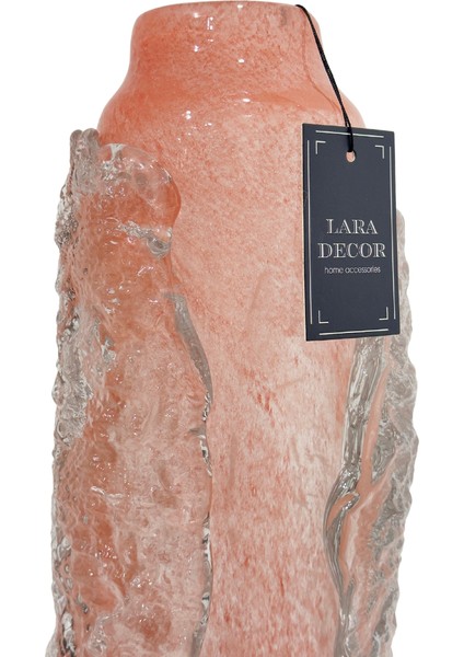 Kabartmalı Mercan Cam Vazo indirimleri