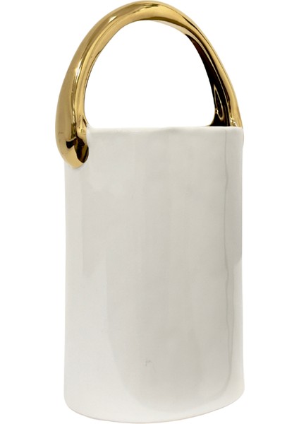 Beyaz Gold Çanta Vazo fiyatları