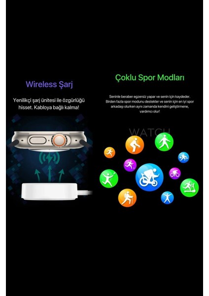 Hx Ultra 2 Suit Max Akıllı Saat | Bluetooth Kulaklık ve 7 Kordon Hediyeli Avantajlı SMARTW4TCH