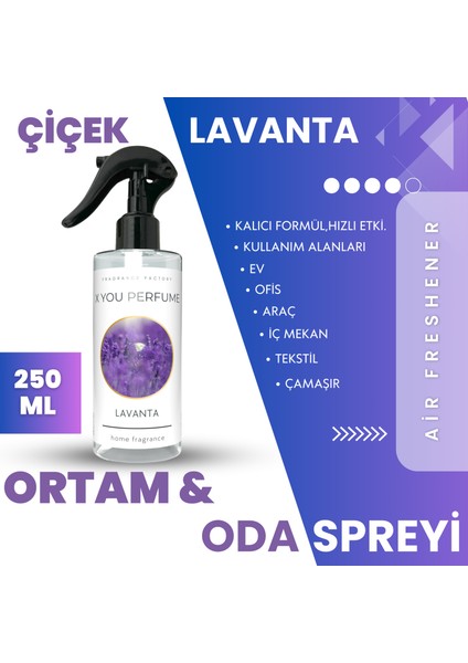 Lavanta 250 ml Oda ve Dolap Spreyi