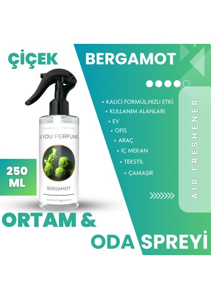 Bergamot 250 ml Oda ve Dolap Spreyi