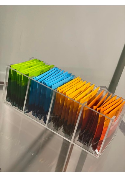 Poşet Çay Standı (4 Bölmeli)