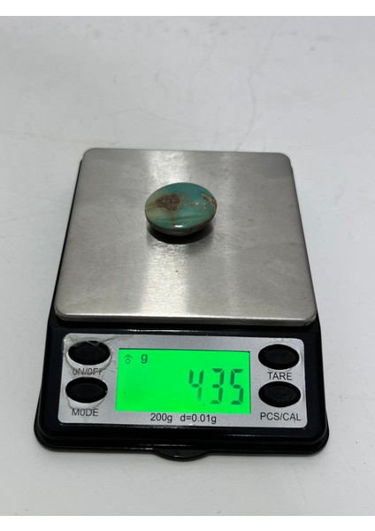 Okyanus Temalı Doğal Kabaşon Firuze Taşı 21,6 Karat - Turkuaz Taşı 4,34 Gram indirimleri