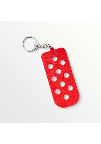 Jibbitz Kırmızı Delikli Anahtarlık 3 Lü Sarı Kırmızı Set (Yumuşak Kauçuk) fiyatları