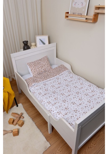 Organik Bebek Boy Nevresim Takımı (100X150) - Leopar Şıklığı