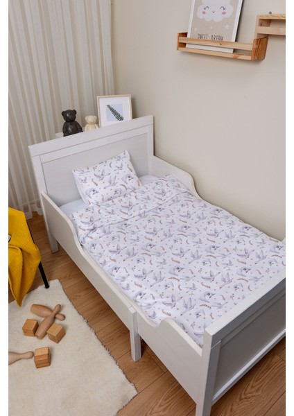 Organik Bebek Boy Nevresim Takımı (100X150) - Kuğu Dansı