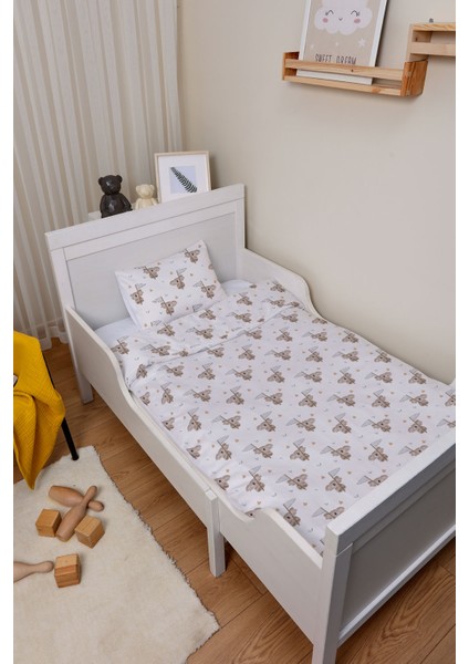 Organik Bebek Boy Nevresim Takımı (100X150) - Rüzgar Yolcusu
