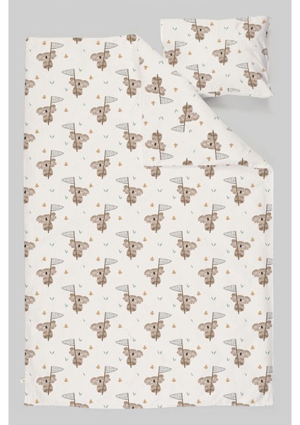 Organik Bebek Boy Nevresim Takımı (100X150) - Rüzgar Yolcusu
