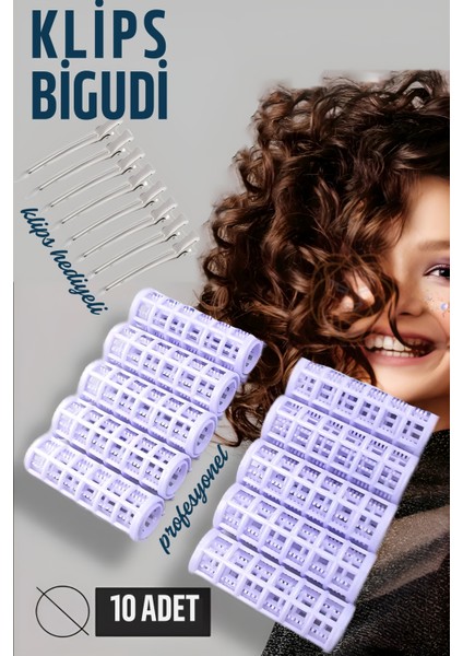 Klipsli Bigudi Klips Toka Seti 10 Adet 721385