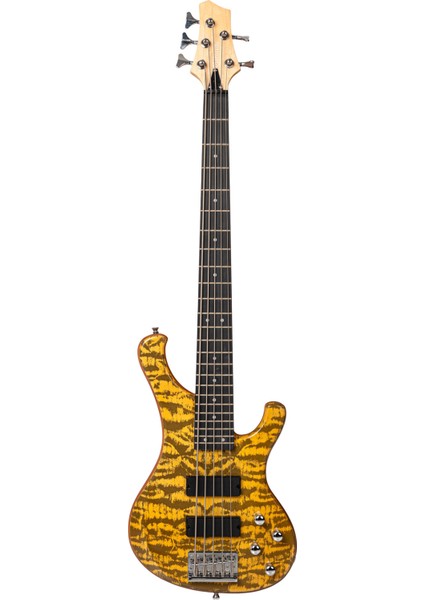 Zoppran Carneville Black Diamond Series BBD5NAT Mat 5 Telli Bas Gitar