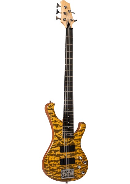 Zoppran Carneville Black Diamond Series BBD5NAT Mat 5 Telli Bas Gitar