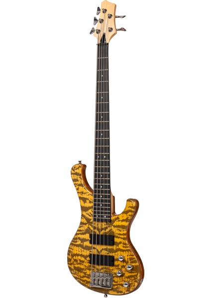 Zoppran Carneville Black Diamond Series BBD5NAT Mat 5 Telli Bas Gitar