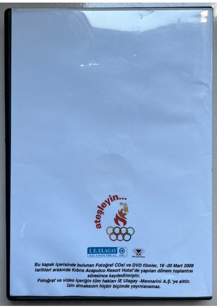 I.e. Ulagay Ilaç Dönem Toplantısı 16-20 Mart 2008 Kıbrıs Çift DVD (Orjinal Dönem Baskı Dvd) fiyatları