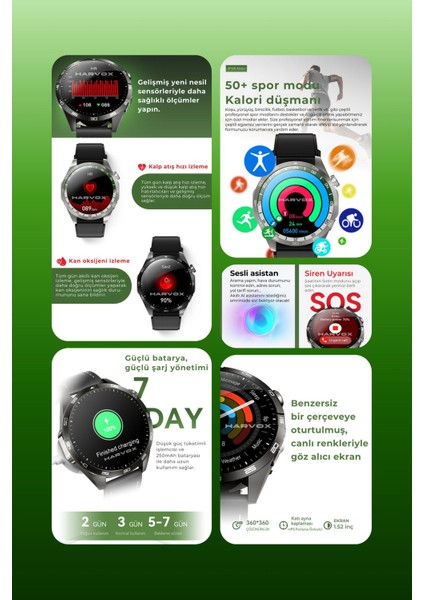 Watch Hx-4 Max Harvox Akıllı Saat Iphone ve Android Tüm Telefonlara Uyumlu