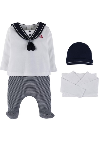 Idil Baby Erkek Bebek 4 Lü Zıbın Takım