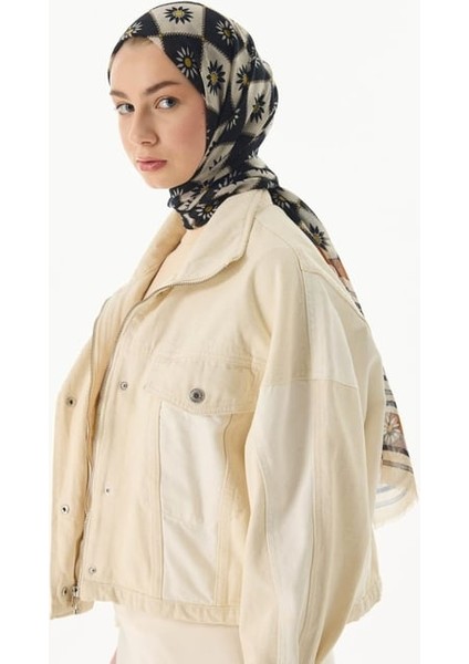 Edna Kahve-Siyah Etnik Desen Pamuklu Şal modelleri