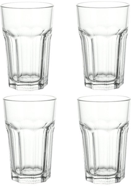 4 Adet Kalın Cam Bardak Hacim: 350 ml Seti Ikea 4 Lü Set Kokteyl Bardağı Yükseklik: 14 cm Şeffaf