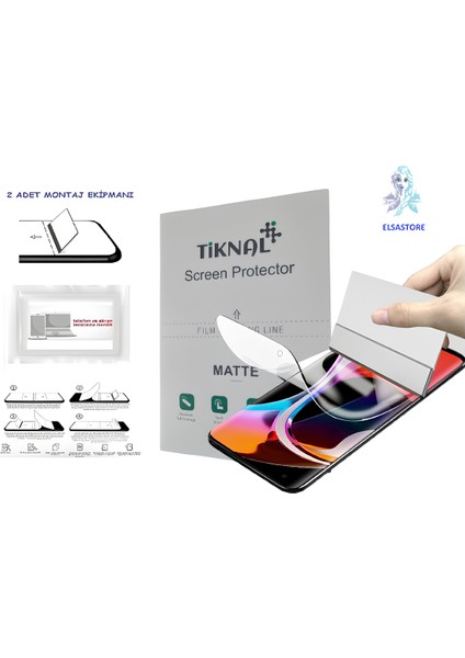 One Plus 6t - Uyumlu Nano Ekran Koruyucu Ultar Ince Esnek - Mat