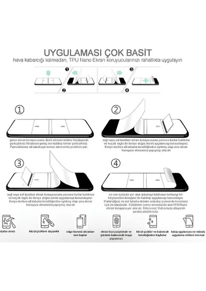One Plus 6t - Uyumlu Nano Ekran Koruyucu Ultar Ince Esnek - Mat