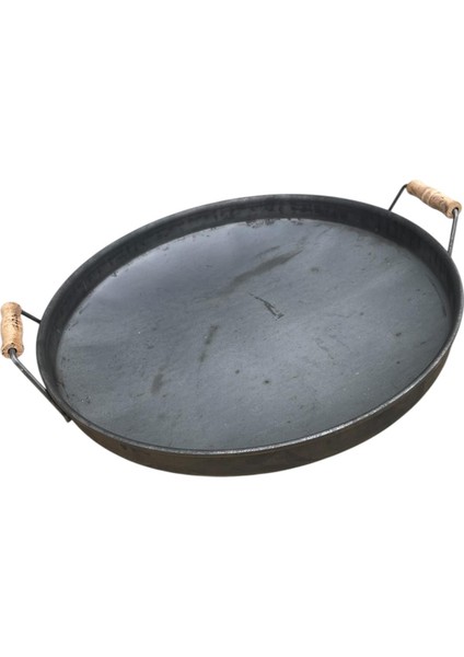 Kavurma Sacı Çukur Kalın Demir Tava 35 cm Çapında