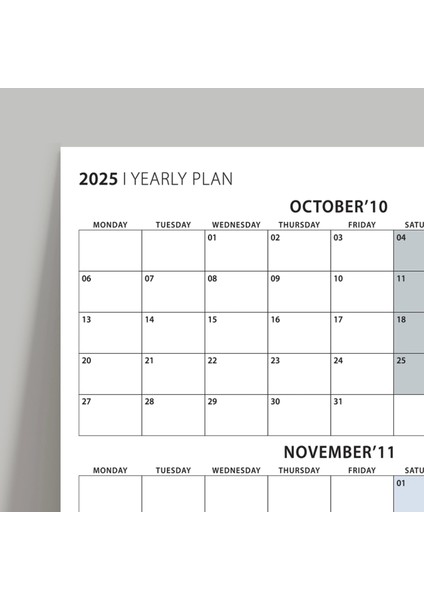 Üç Aylık Planlayıcı 2025 Duvar Takvimi, Ekim - Aralık 2025, 90 Günlük Planlama, Yılın Dördüncü Çeyreği Takvimi - 50X70CM fırsatları