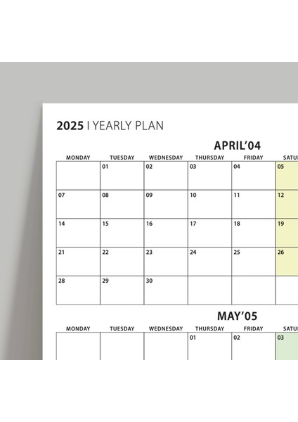 Üç Aylık Planlayıcı 2025 Duvar Takvimi, Nisan - Haziran 2025, 90 Günlük Planlama, Yılın Ikinci Çeyreği Takvimi - 70X100CM fırsatları