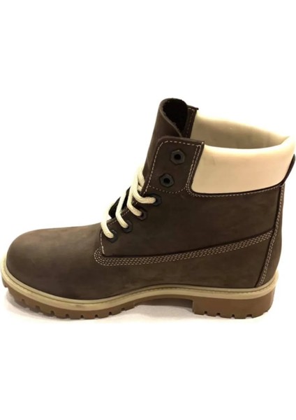 Darkwood 506 Nubuk Deri Kauçuk Taban Waterproof Su Geçirmez Kahve Bo modelleri