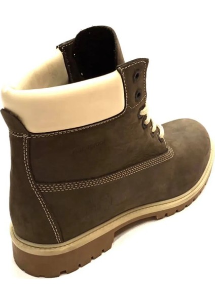 Darkwood 506 Nubuk Deri Kauçuk Taban Waterproof Su Geçirmez Kahve Bo fırsatları
