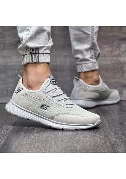 2038 Anatomik Tabanlı Bağcıksız Yürüyüş & Koşu Ayakkabısı - NKT02038-GRI-40