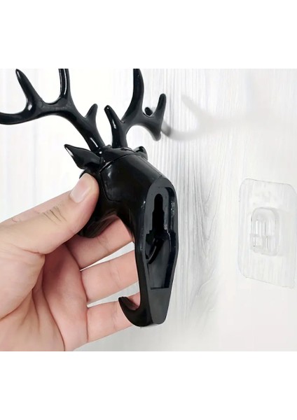 Urbancove Co. - Geyik Kafası Duvar Askısı - 3 Farklı Renk - Deliksiz Asma, Kendinden Yapışkanlı, Güçlü Yük Taşıma Kapasitesi indirimleri