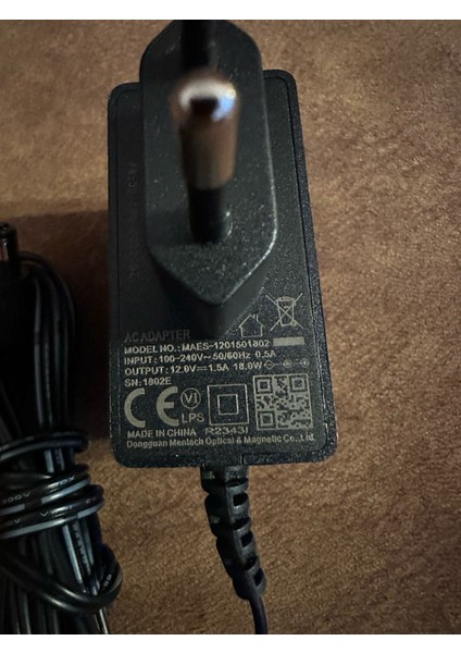 Maes -1201501802 12V 1.5A Adaptör
