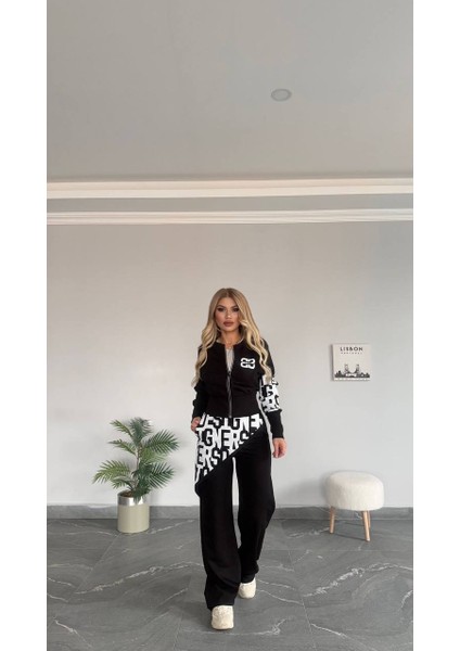 Kadın Yeni Sezon Yüksek Bel Yazı Detaylı Fermuarlı Alt Üst Takım fiyatları