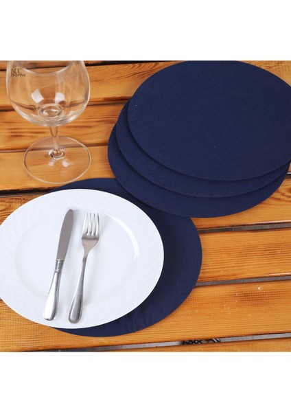 Keten Amerikan Servis ve Supla ve Supla Kılıfı. (6'lı Takım)