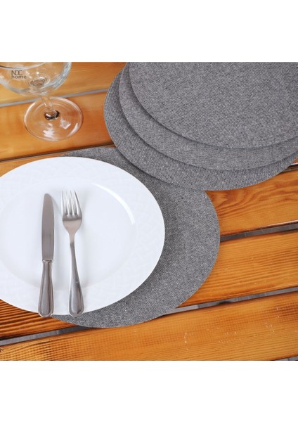 Keten Amerikan Servis ve Supla ve Supla Kılıfı. (6'lı Takım)